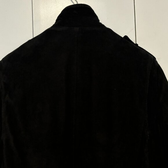 $950 Brooks Brothers Black Suede Field Jacket - Medium - Picture 7 of 16